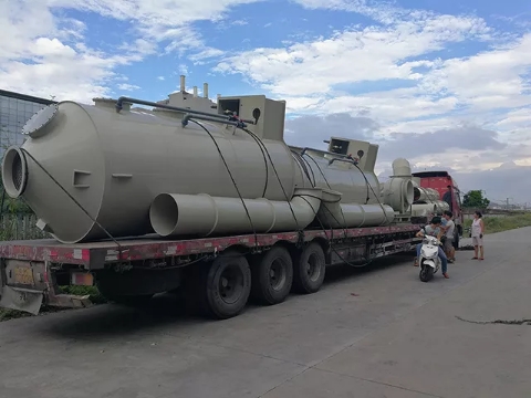 塑膠廠廢氣處理pp噴淋塔 水噴淋塔 廢氣除臭洗滌塔