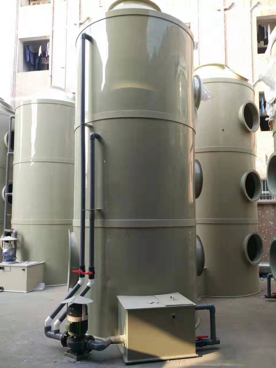 塑膠廠廢氣處理pp噴淋塔 水噴淋塔 廢氣除臭洗滌塔